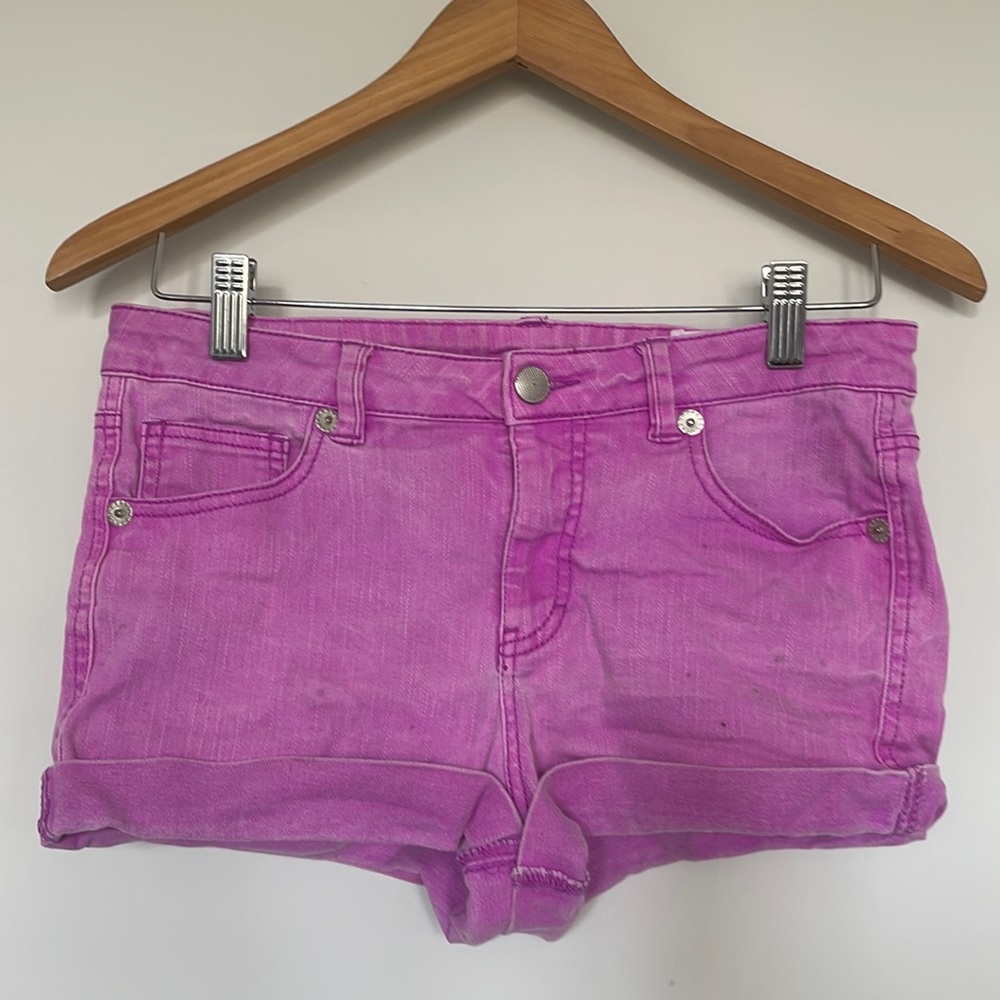 Cherokee Pink Adjustable Waist Shorts Sz XL